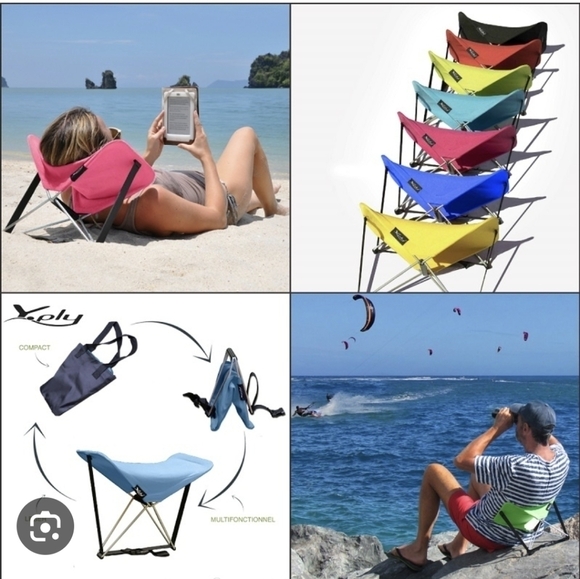 Beach rest by y -ply portable, back, foot, neck rest, Red New in box - Picture 2 of 14